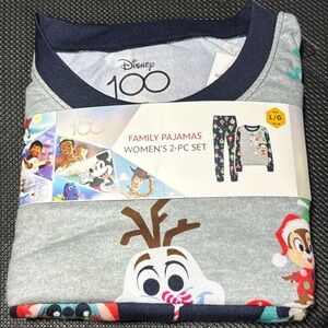 Disney 100 Family Pajamas Women’s 2-Piece set brand new medium